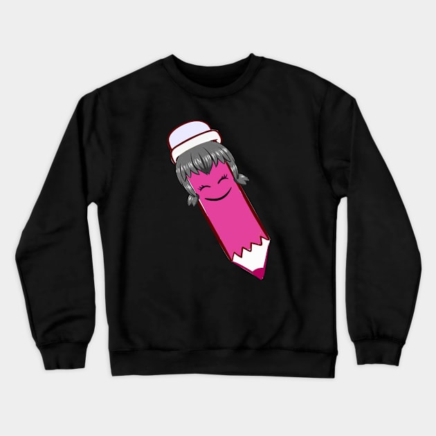 lady maker pen pink Crewneck Sweatshirt by lady maker 794